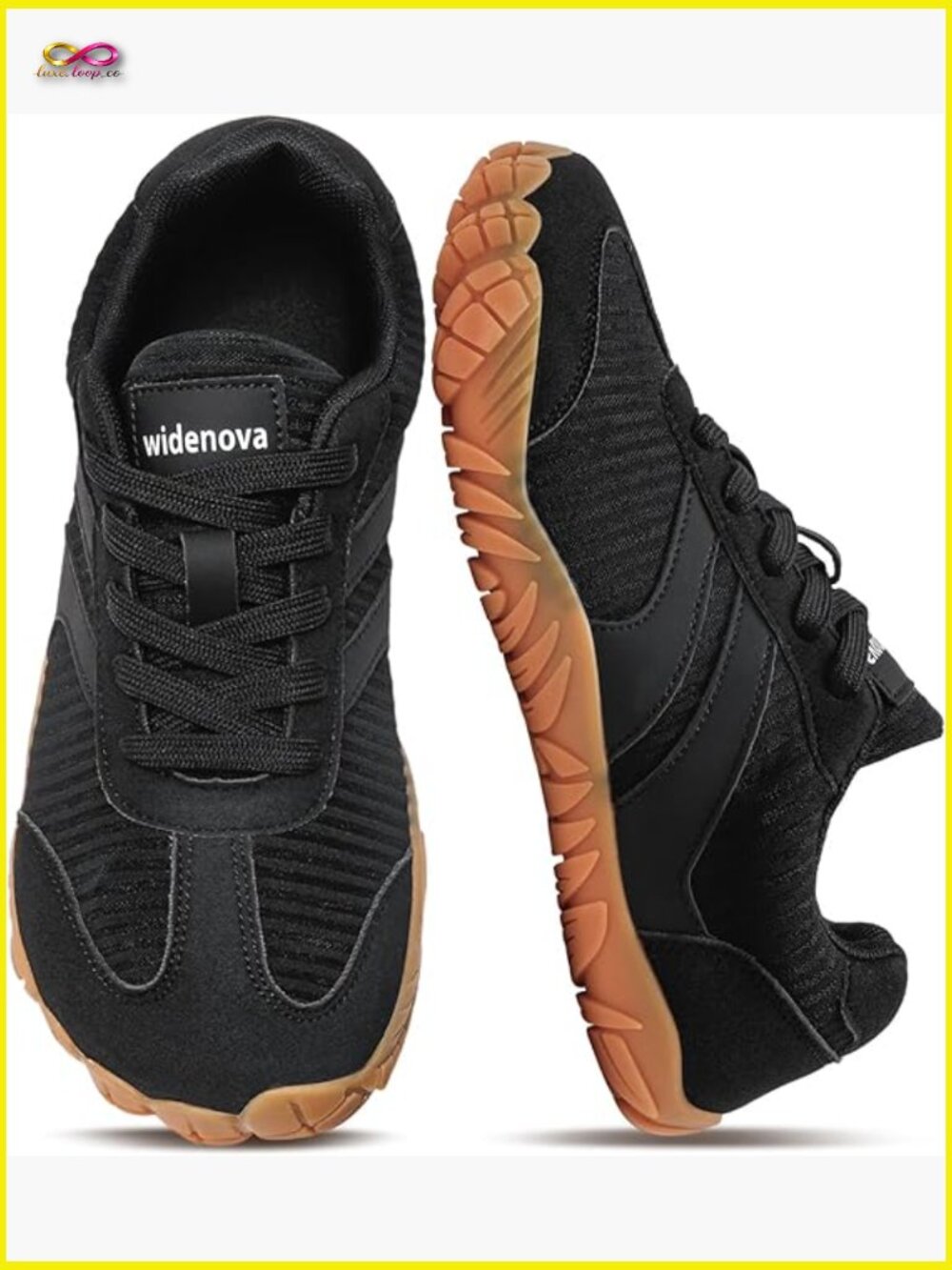 Wide Toe Box Barefoot Sneakers Zero Drop Trail Running Casual Walking Shoes